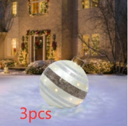 60 Centimeter Hanging Oversized PVC Christmas Ornaments for Exterior Decor