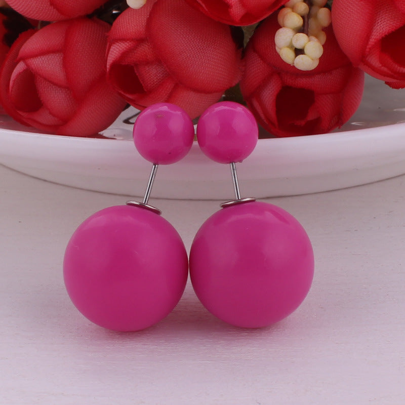 Modern Spherical Stud Earrings