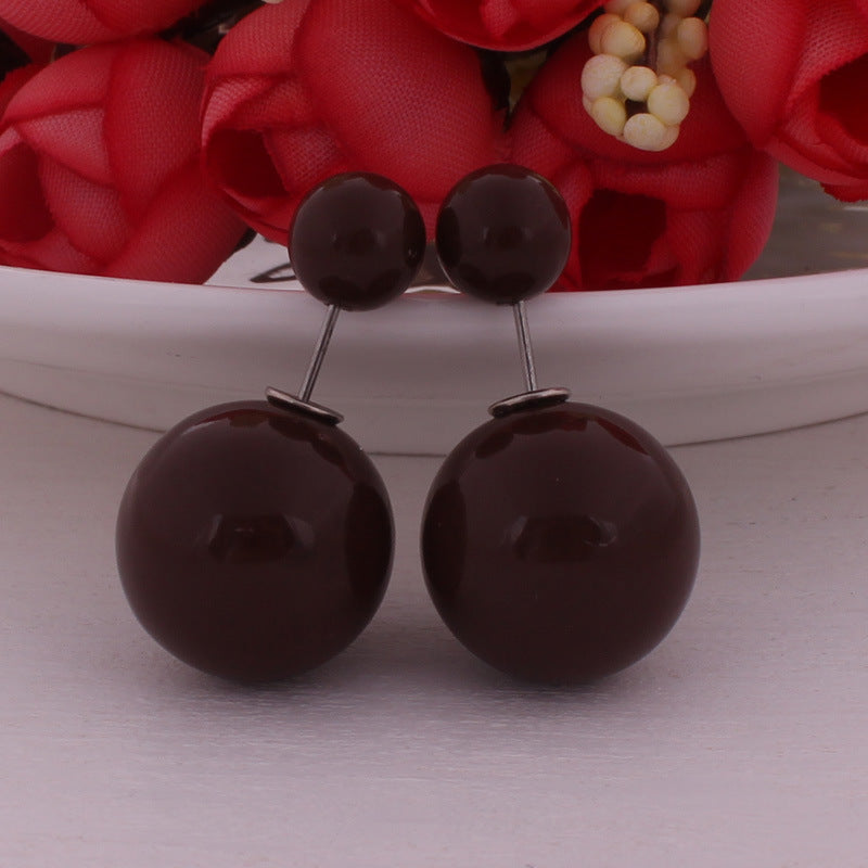 Modern Spherical Stud Earrings