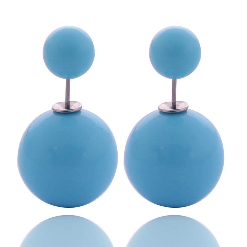 Modern Spherical Stud Earrings