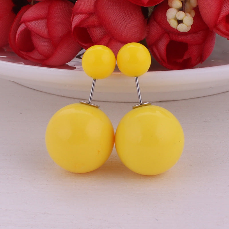 Modern Spherical Stud Earrings