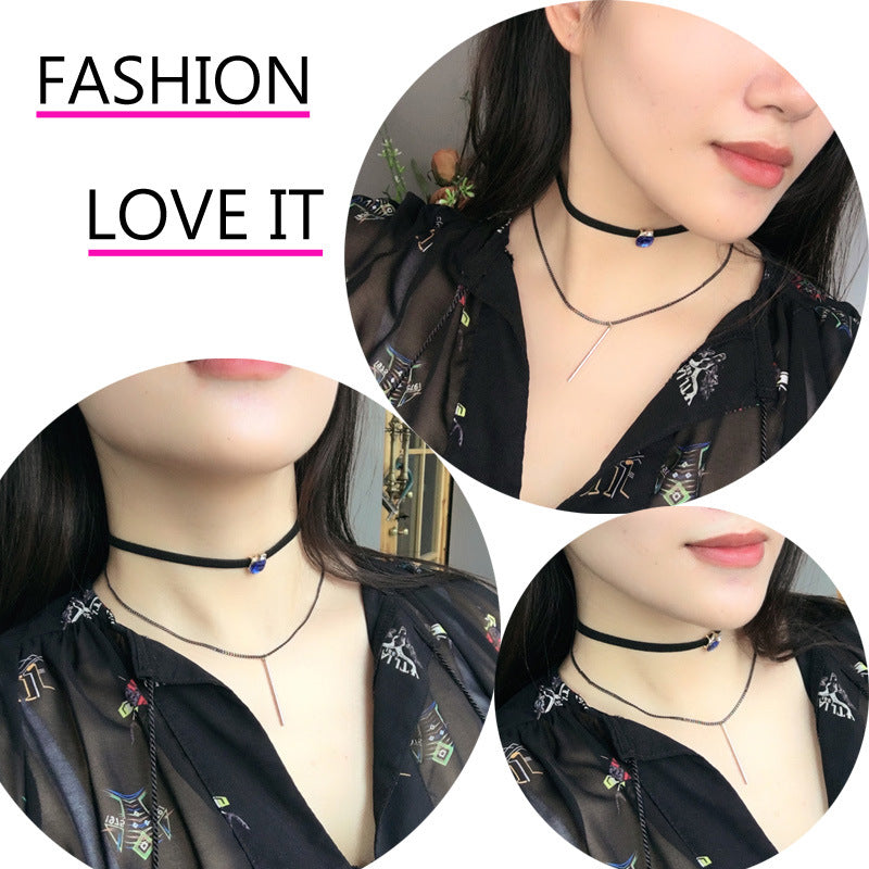 Double Strand Choker Necklace