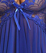 Conjunto de babydoll de renda da flor da bainha