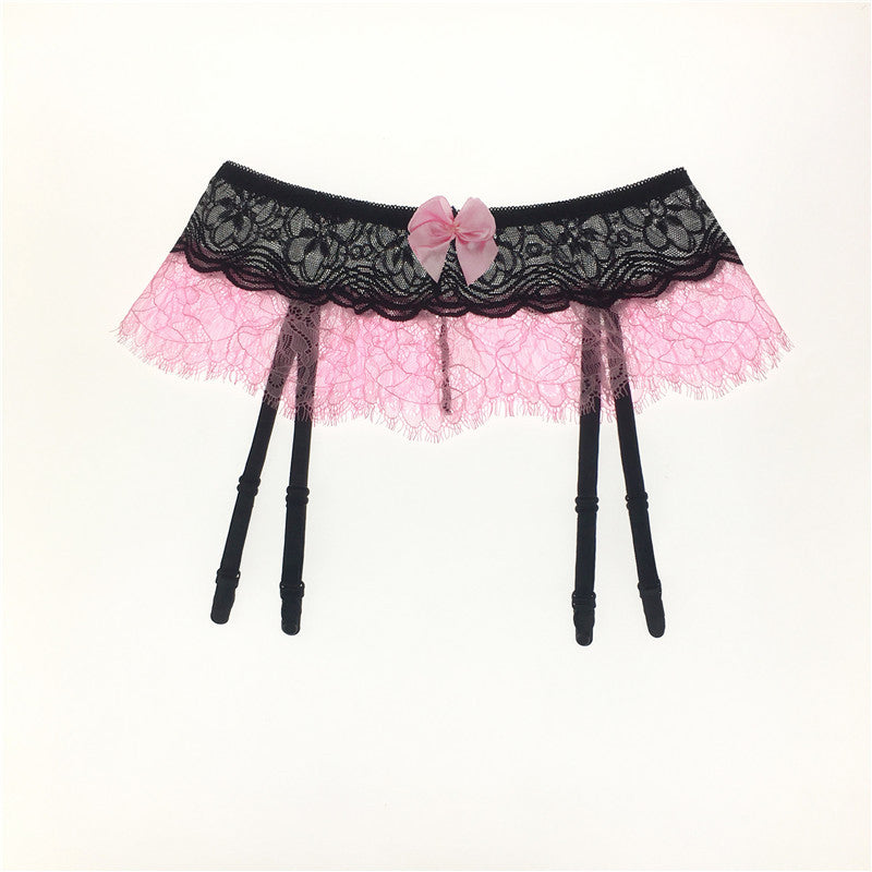 Lace Lingerie Skirt with Garter Belt