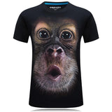 Camisa extragrande con cara de mono
