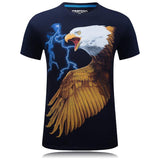 Lightning Strikes Eagle Flies USA Camiseta