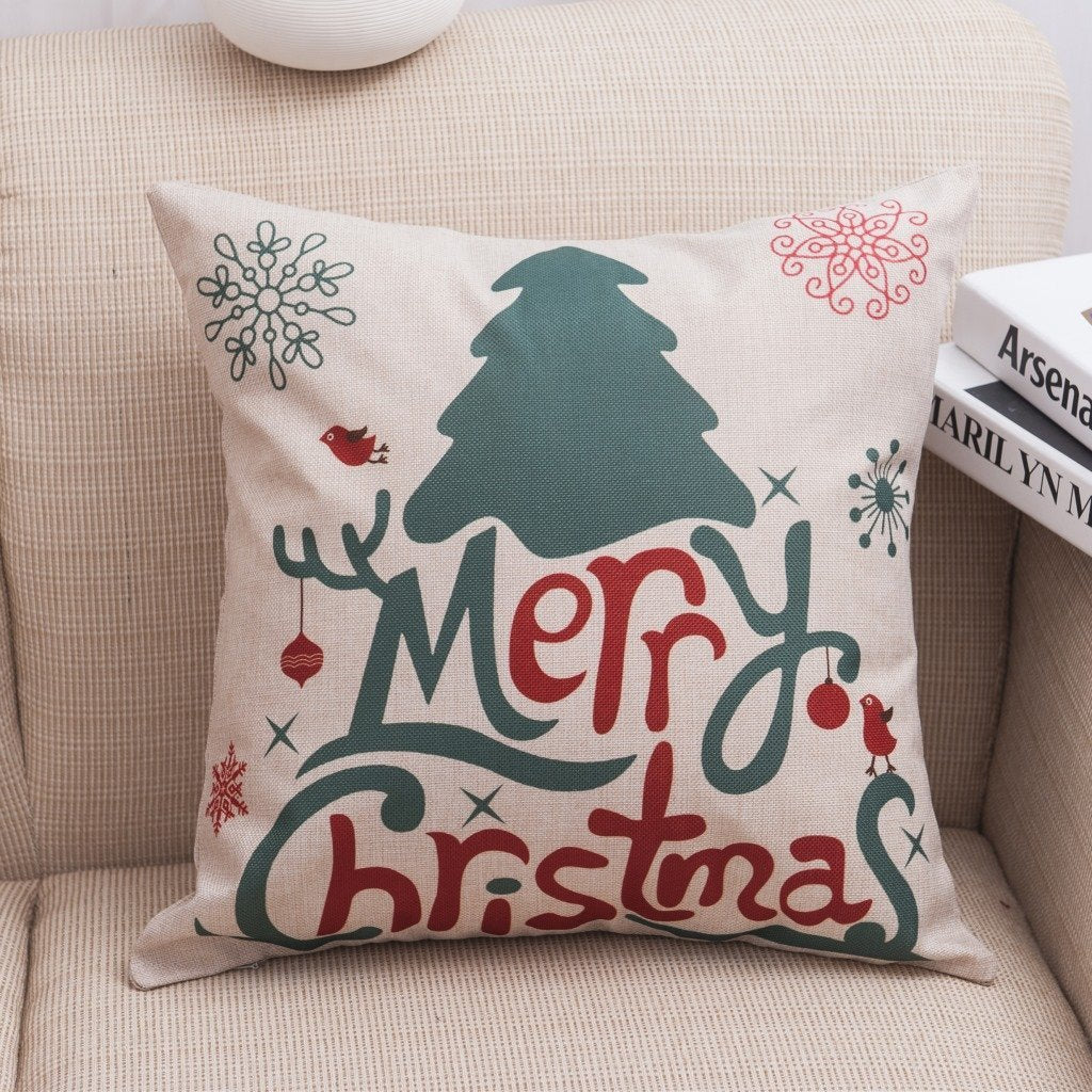 Christmas Cheer Printed Pillow Covers - Theone Apparel