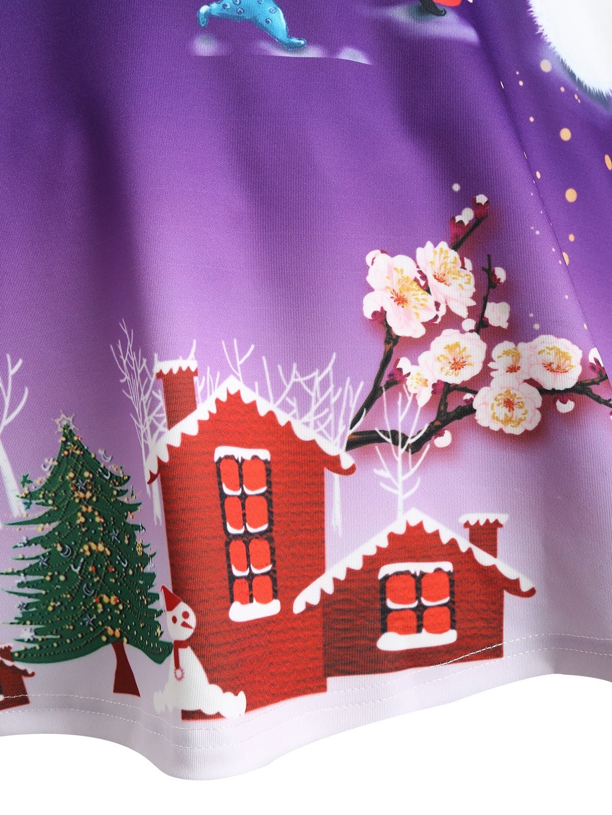 Christmas Snowman Plus Size Skirt - Theone Apparel