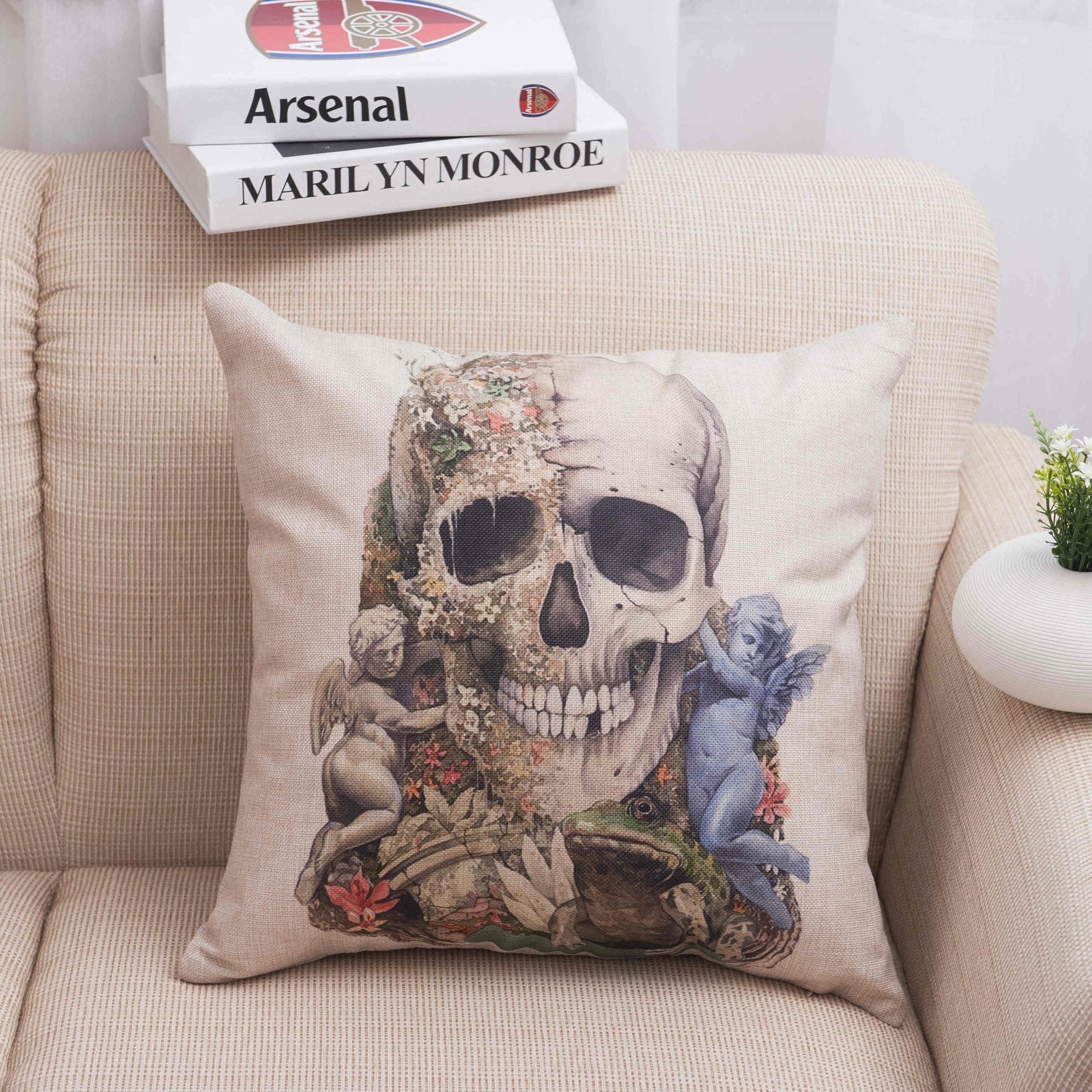 Day Of The Dead Skull Pillow Covers - Theone Apparel