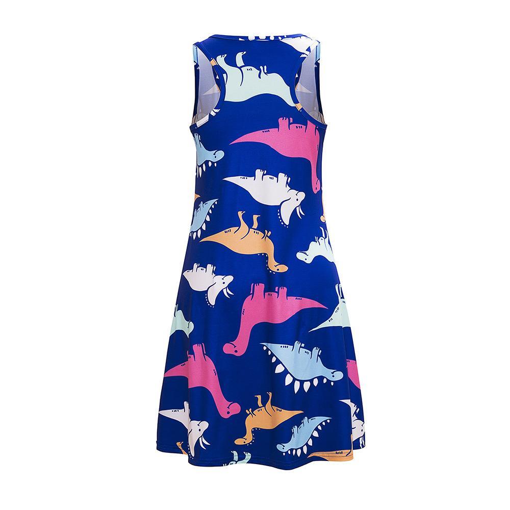 Dinosaur Print Casual Fit Dress - Theone Apparel