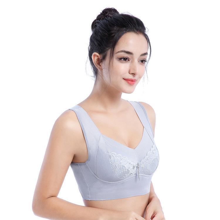 Exquisite Longline Lace Wireless Bra