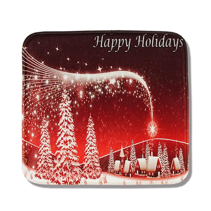 Festive Christmas Holidays Chair Mats