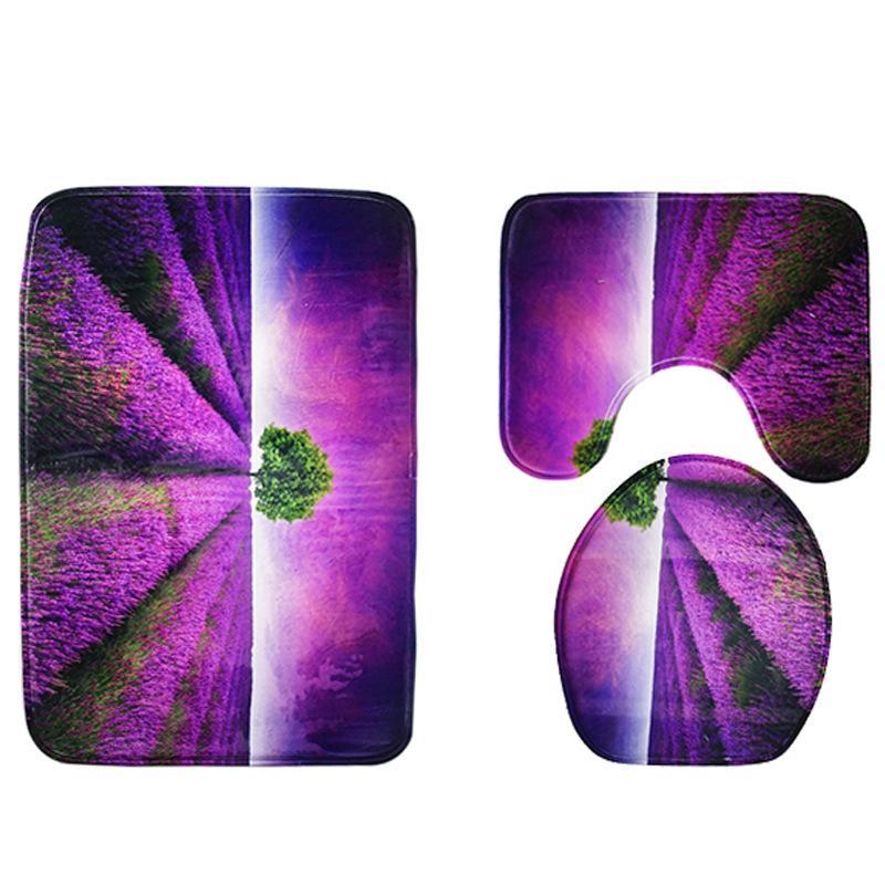 Fields of Lavender Bath Mat Set - Theone Apparel