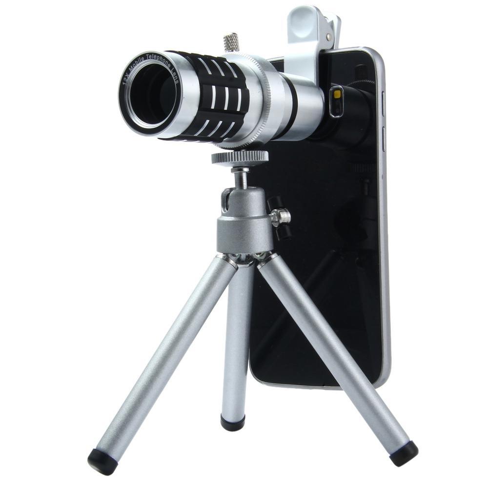 Fixed Focus Clip-On Cell Phone Camera-Silver-Theone Apparel