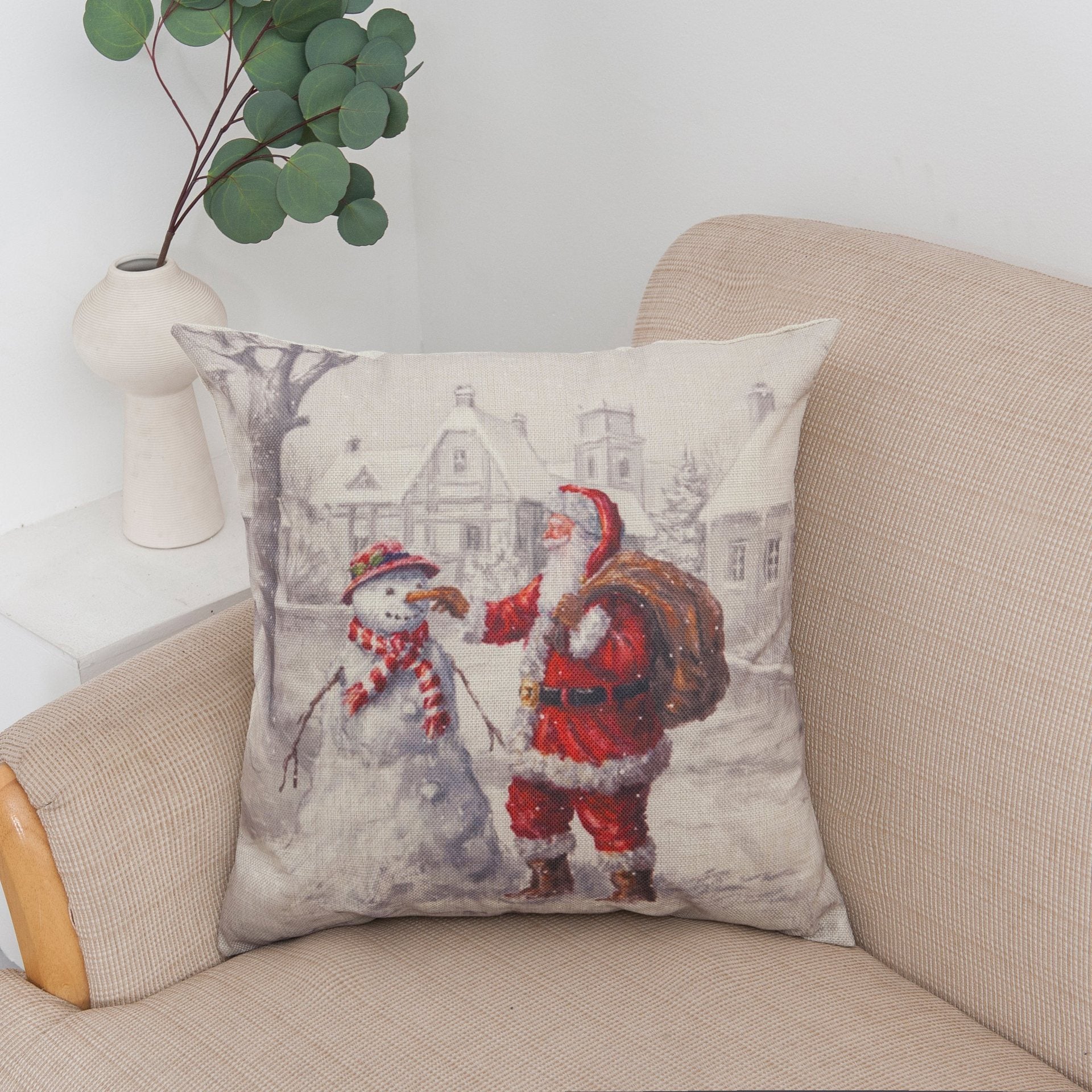 Happy Holiday Christmas Pillow Covers-601-0015-S13-Theone Apparel