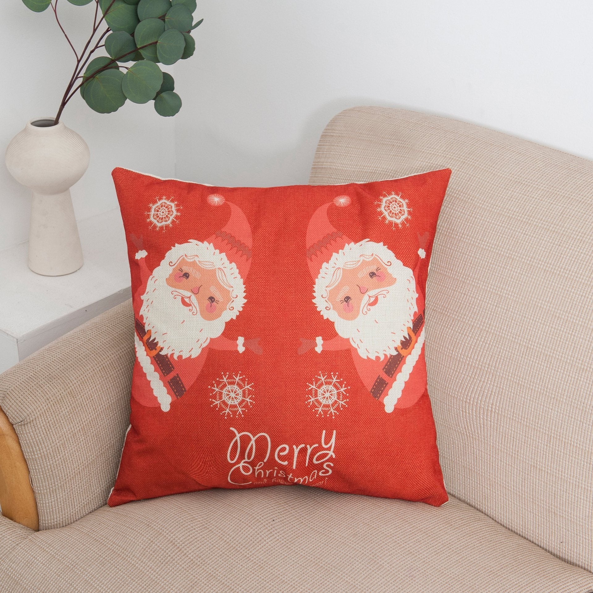 Happy Holiday Christmas Pillow Covers-601-0015-S2-Theone Apparel