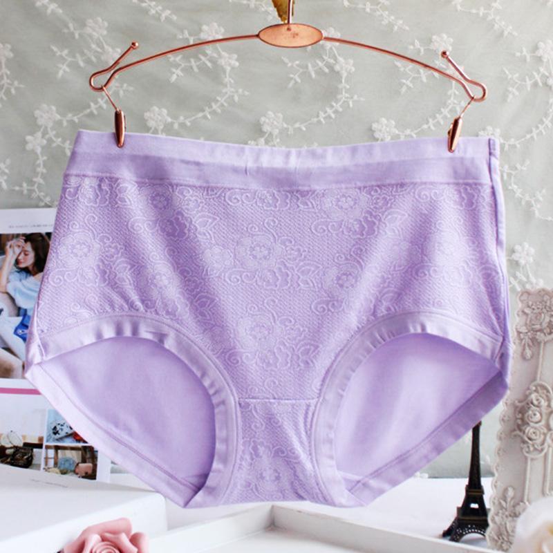 High Waist Black Brief Panty-Purple-Theone Apparel