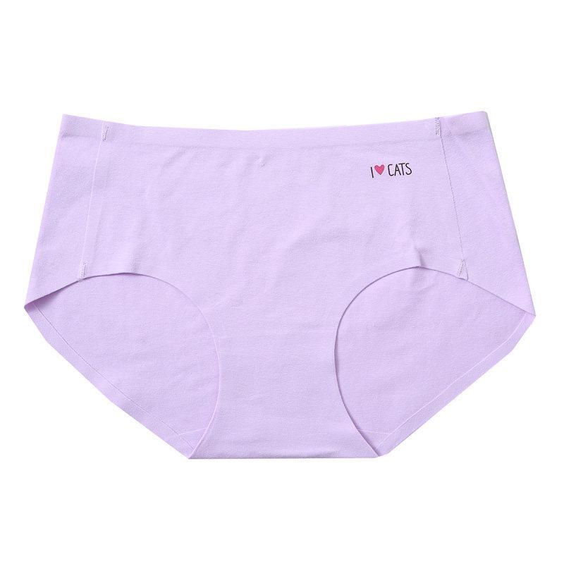 Inspirational Sayings High Brief Panty-Light Purple-Theone Apparel