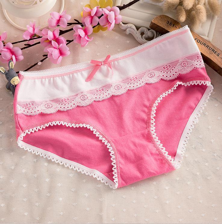 Laced Black and White Hipster Panty-Pink 2-Theone Apparel