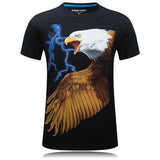 Lightning Strikes Eagle Flies EUA camisa