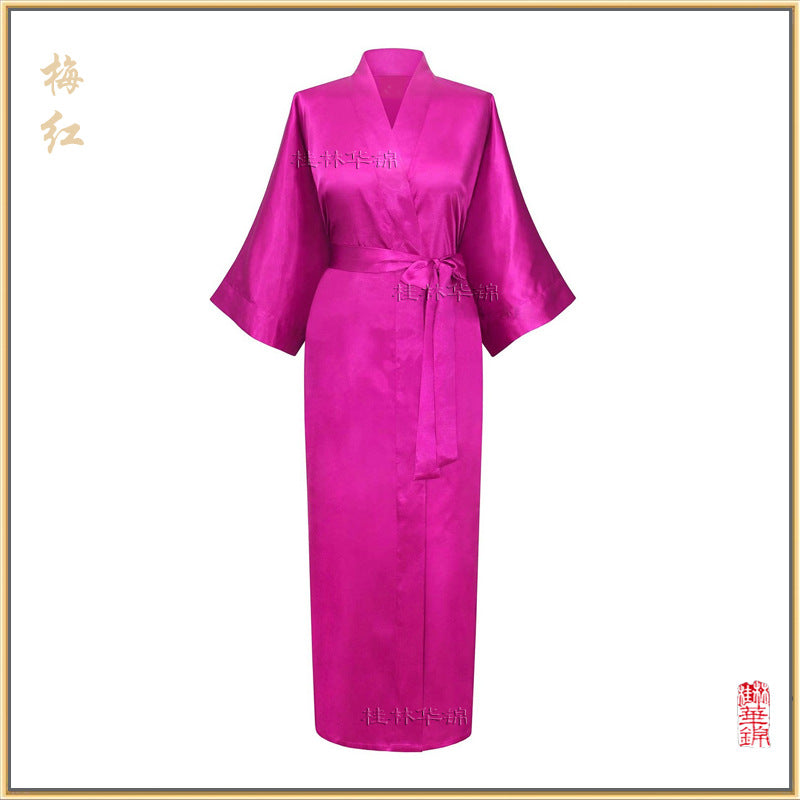 Long Lengths Loose Sleeve Robe-Rose Red-Theone Apparel