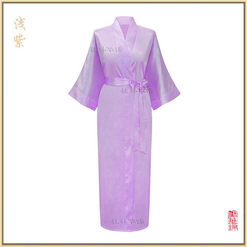 Long Lengths Loose Sleeve Robe-Light Purple-Theone Apparel