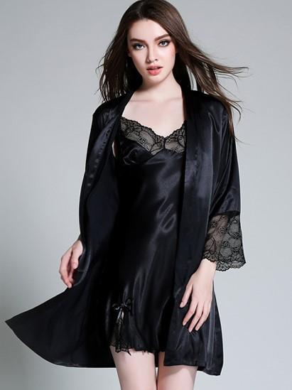 Lustful Lace Lingerie Set-Black-Theone Apparel