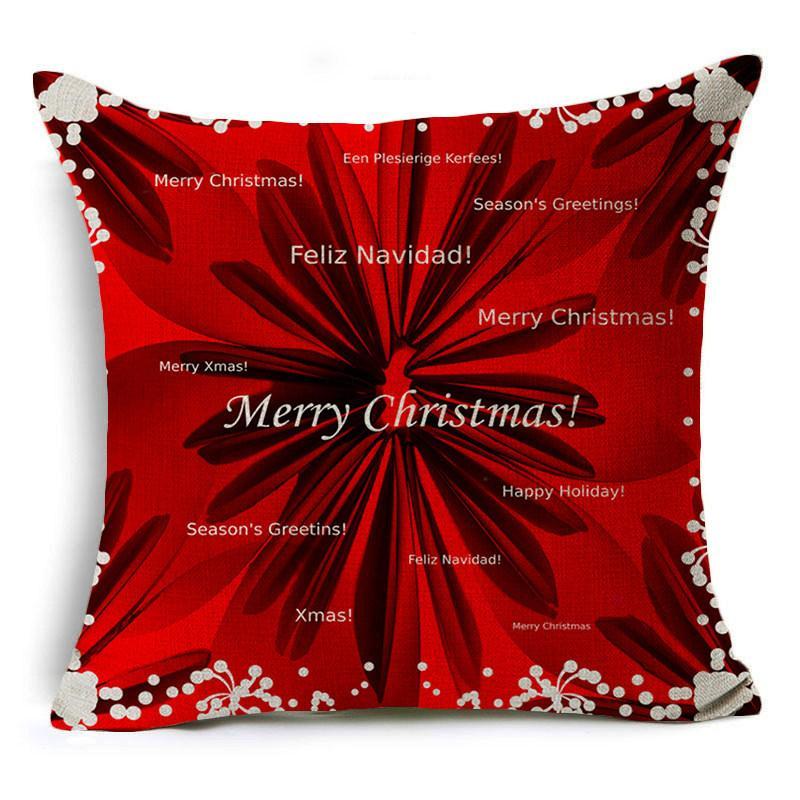 Fundas de almohada navideñas de Feliz Navidad