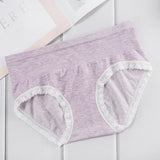 Heather Gray Lace-Timmed panty