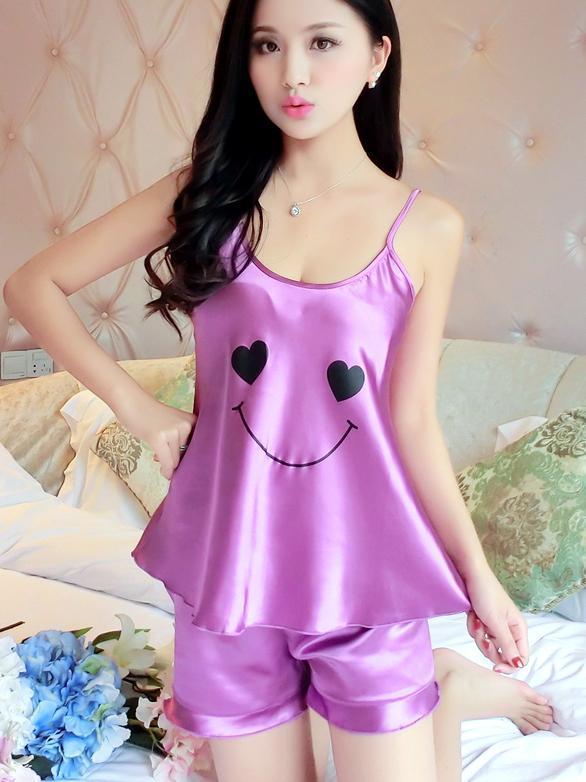 Setyy smiley face pj short set