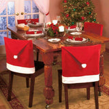 Coperture per sedie natalizie di Babbo Natale