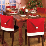 Santa Christmas Hat Chair Covers