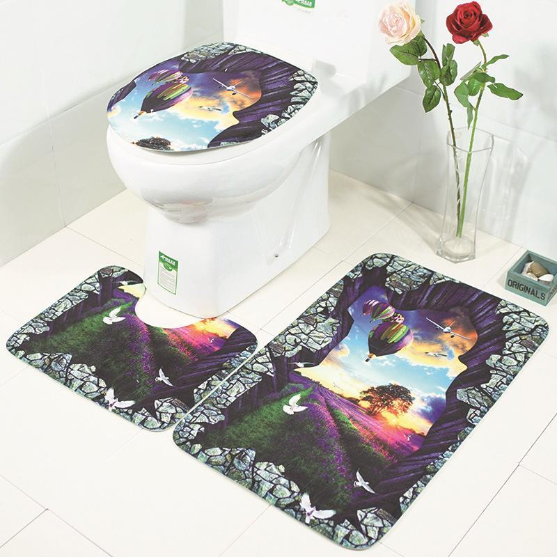 Nature Bathroom Rugセットのシーン