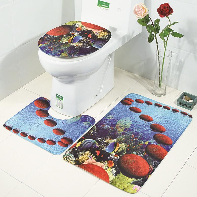 Scenes From Nature Bathroom Rug Set-621-0003-S1-Theone Apparel