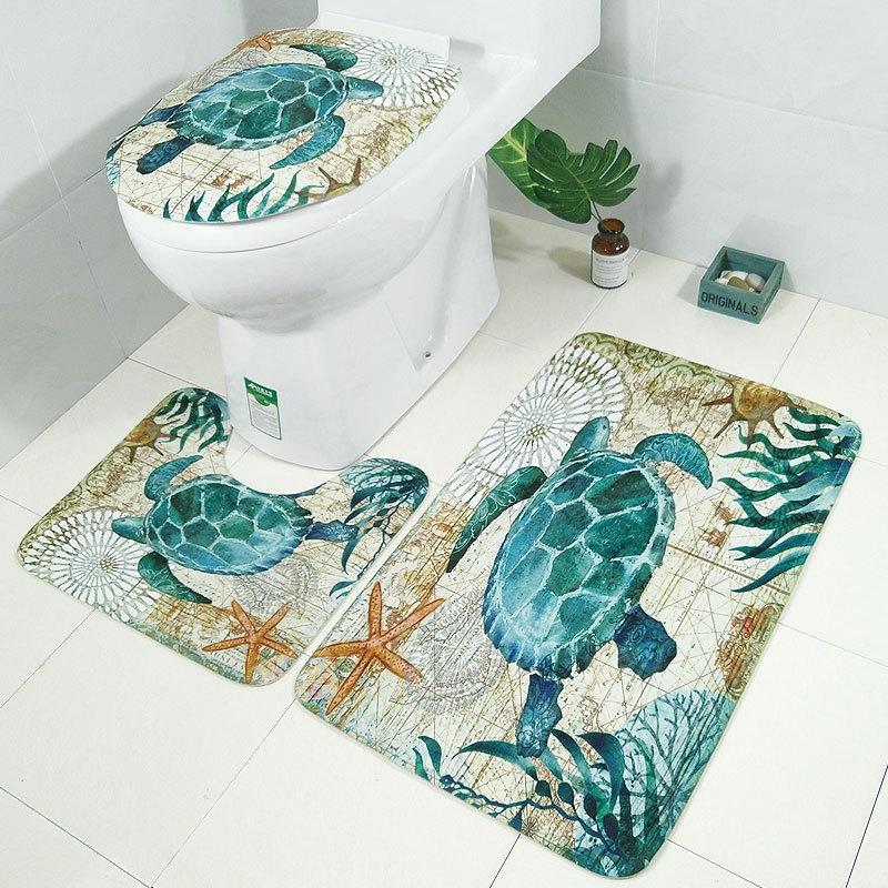 Scenes From Nature Bathroom Rug Set-621-0003-S26-Theone Apparel