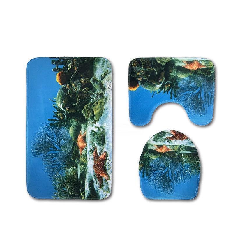 Scenes From The Sea Bath Mat Sets-621-0023-S3-Theone Apparel