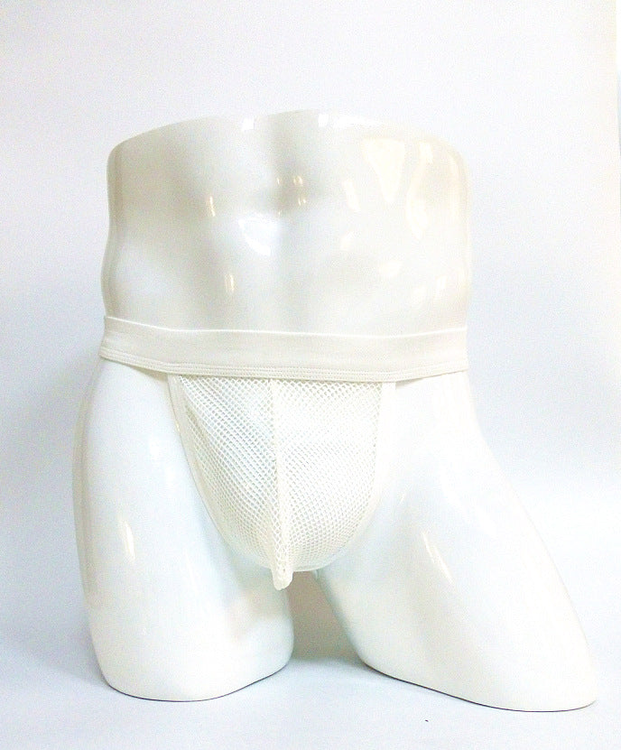 See-Through Mesh Backless Underwear-White-Theone Apparel