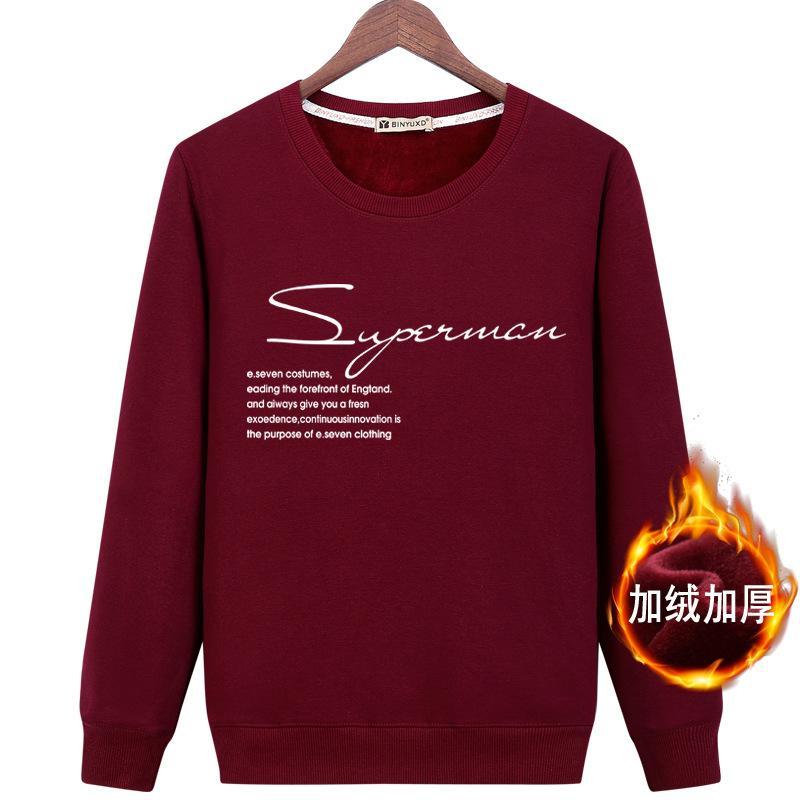 Superman Definition Pullover Sweater-Dark Red-Theone Apparel