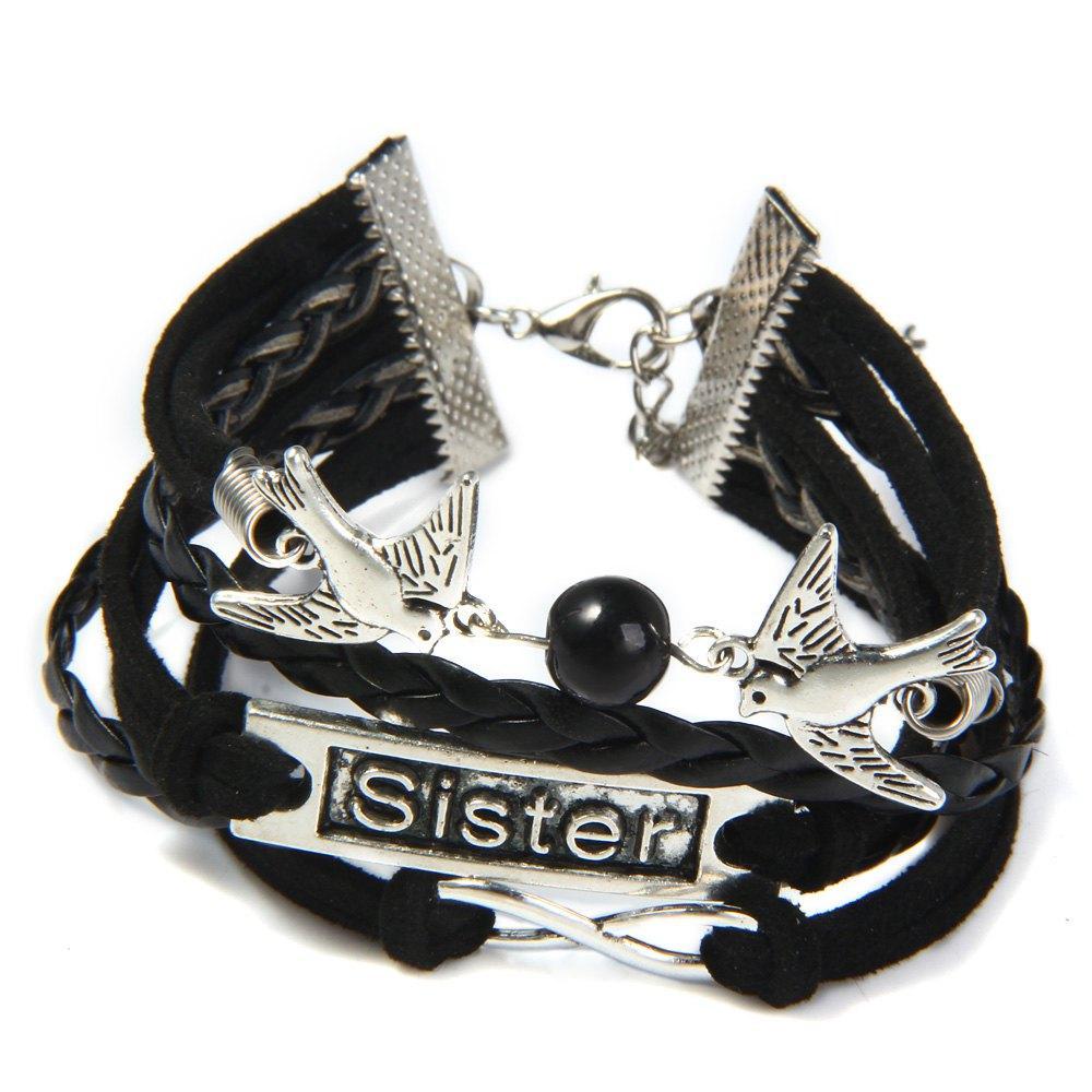 Swallow Letter Multi-Layered Friendship Bracelet