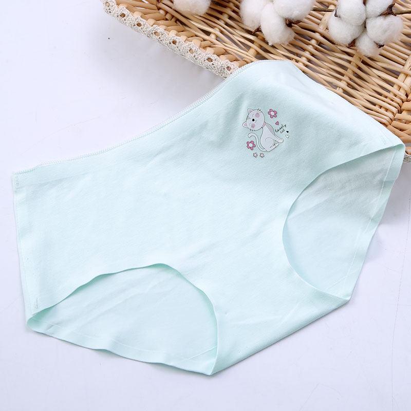 The Cat's Meow Novelty Hipster Panty-Light Green-Theone Apparel