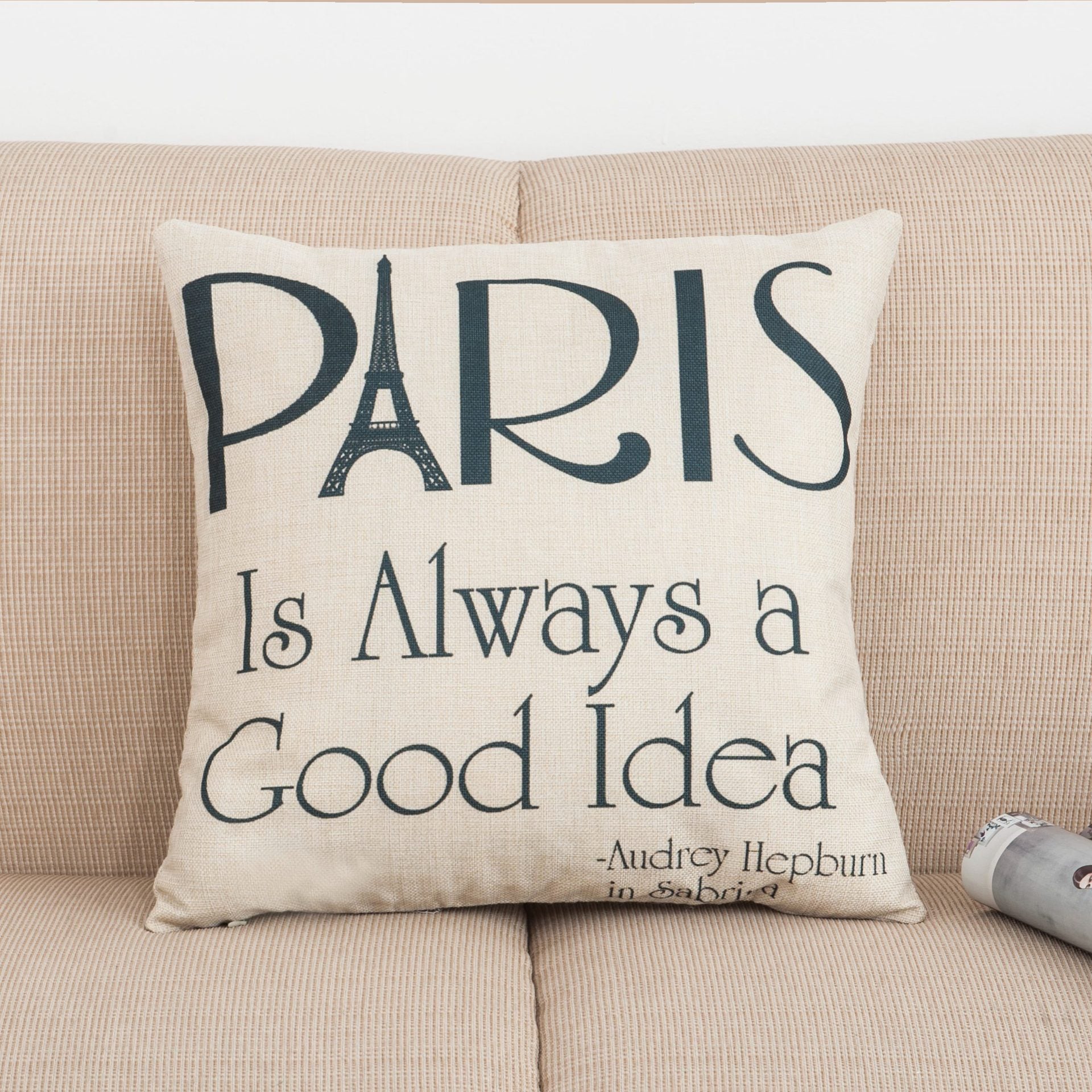 To Paris With Love Printed Pillow Covers