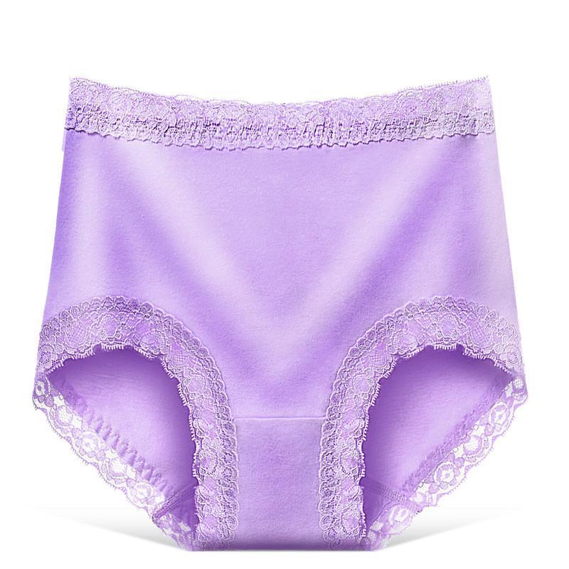 Tummy Tucker Lace Trimmed Panty-Violet-Theone Apparel