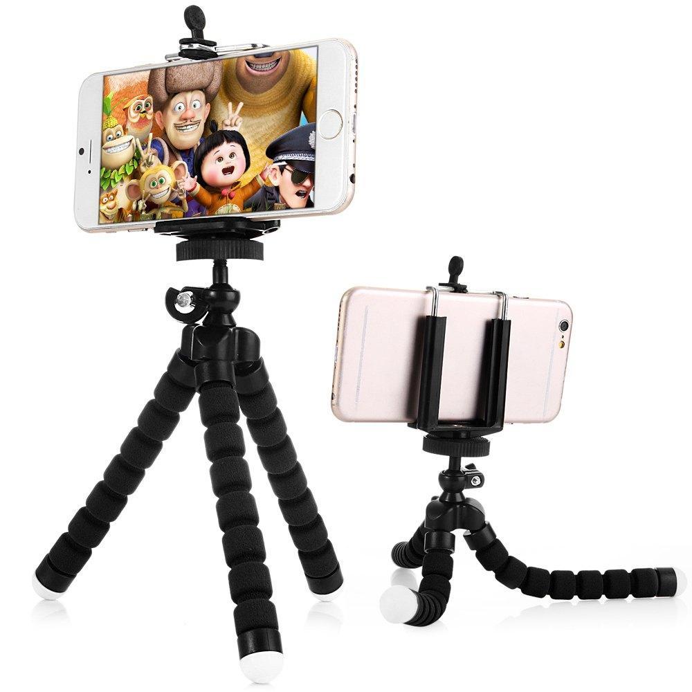 Universal Cell Phone Tripod with Mount Adapter-Black-Theone Apparel