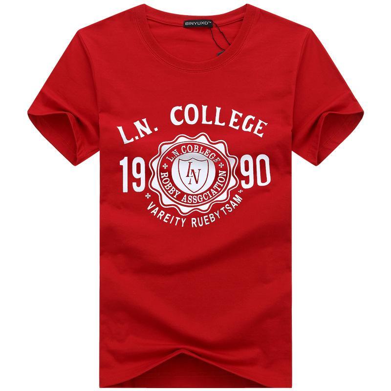 Varsity Co Ed College Shirt-Red-Theone Apparel