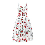 Flower Print Button Up Summer Dress
