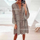 Animal Print Casual Frock style Dress - THEONE APPAREL