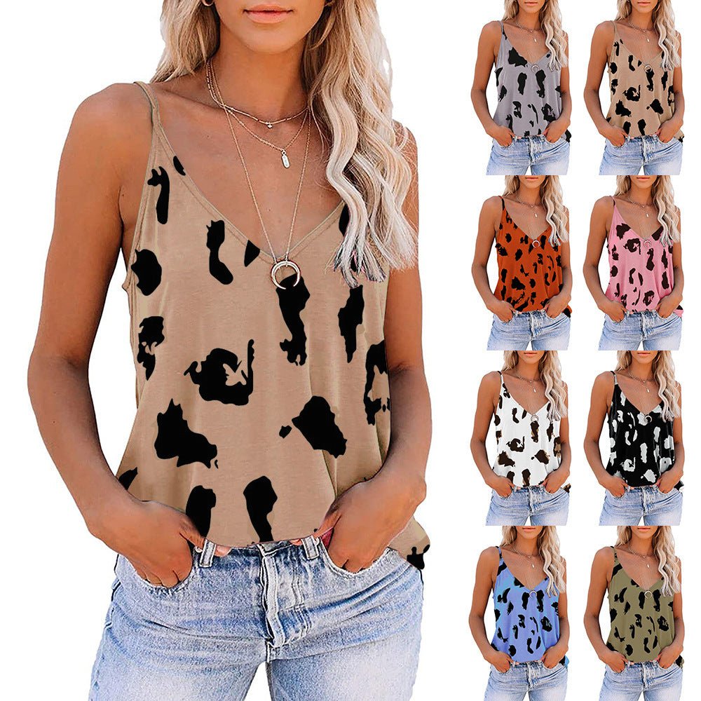 Animal Print Loose Fitting Tank top - THEONE APPAREL