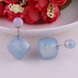 Asymmetrical Cube and Sphere Earrings - THEONE APPAREL