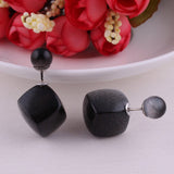Asymmetrical Cube and Sphere Earrings - THEONE APPAREL