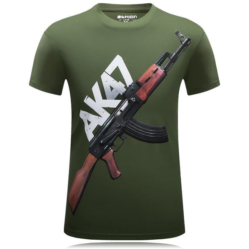 Automatic Rifle Design Gun Shirt - THEONE APPAREL